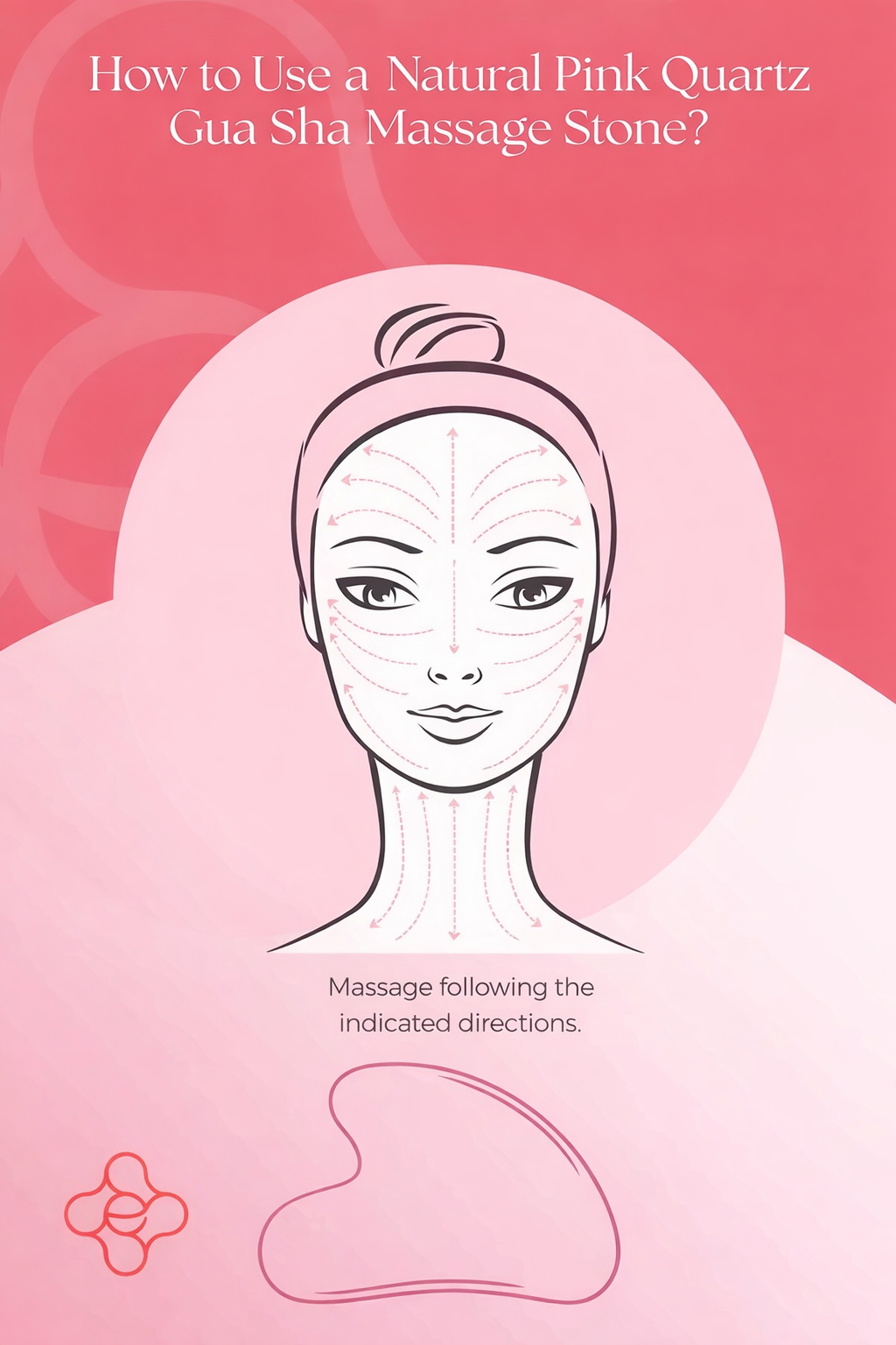Natural Rose Quartz Gua Sha