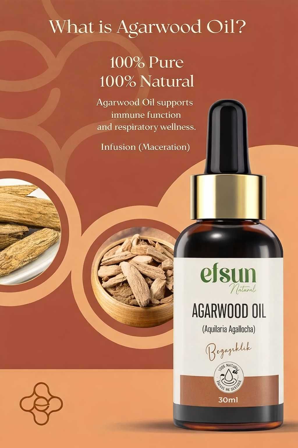 100% pure Udi Hindi oil for aromatherapy and relaxation