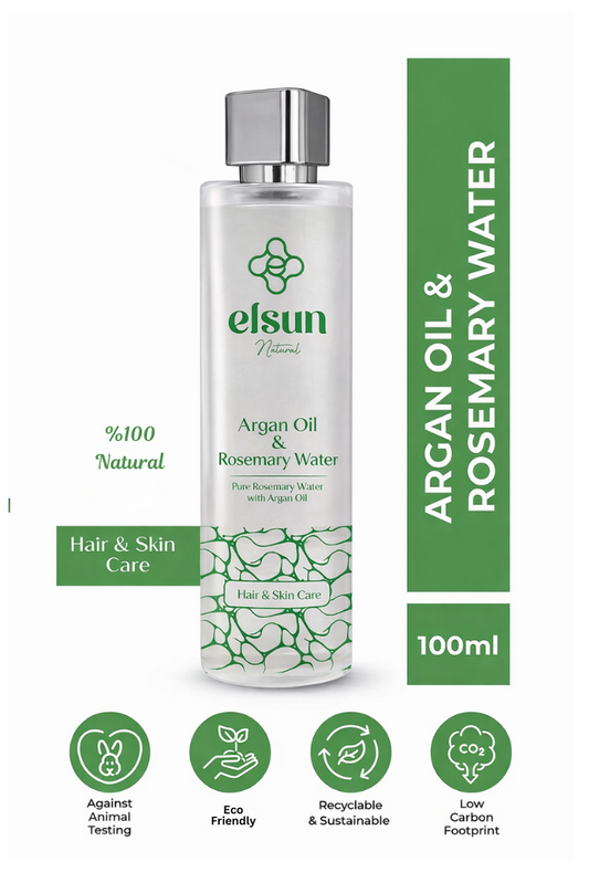 Natural Argan Oil and Rosemary Hair Tonic in spray bottle for scalp care in South Africa