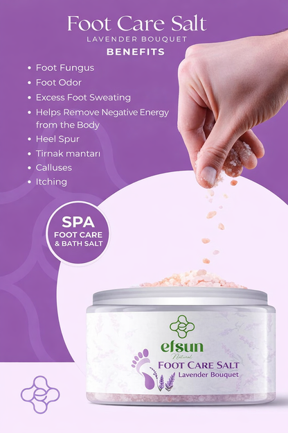 Himalayan lavender foot soak with menthol crystals