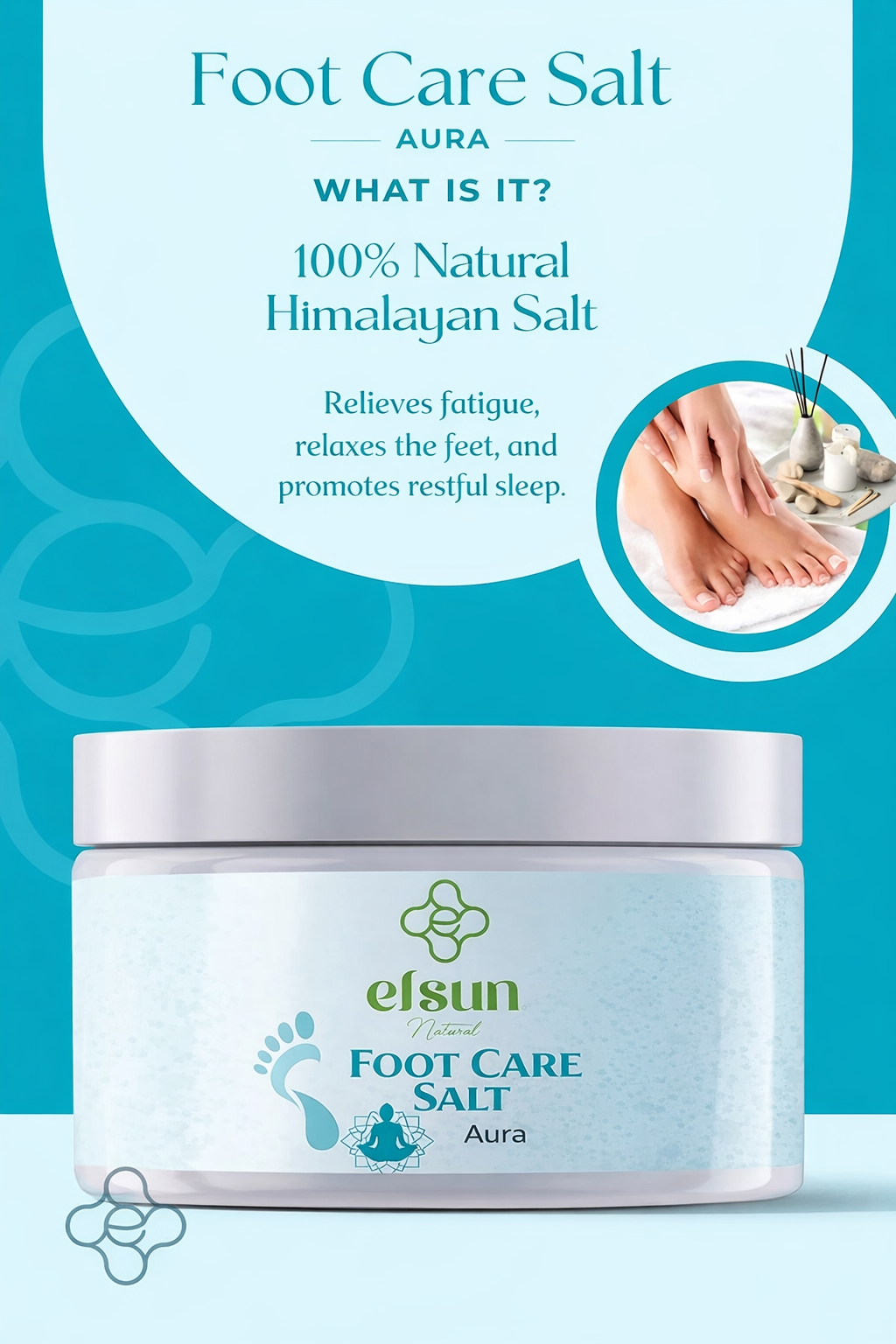 Menthol foot bath for tired feet