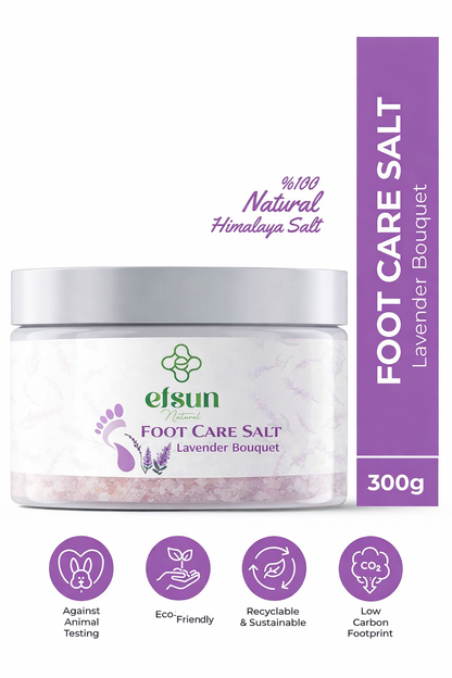 Efsun Natural Lavender Foot Care Salt jar 300g