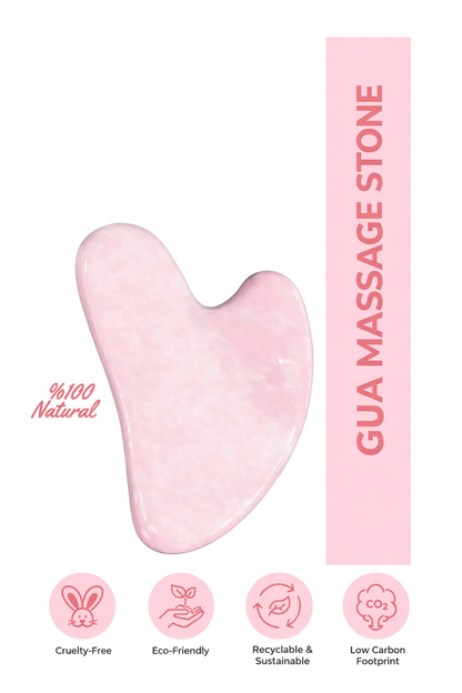Natural Rose Quartz Gua Sha