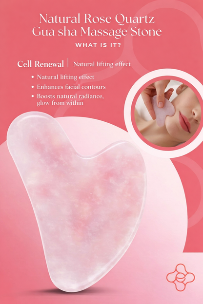 Natural Rose Quartz Gua Sha