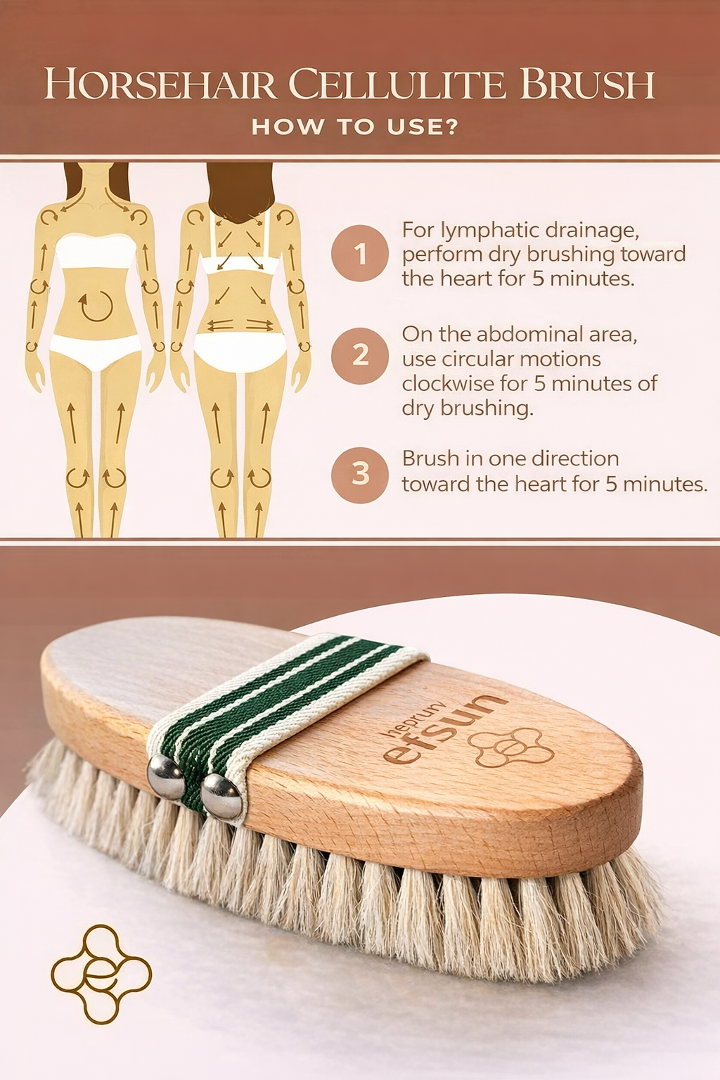 Cellulite support dry brush