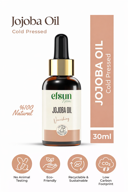 Efsun Natural Jojoba Oil 30ml cold pressed bottle