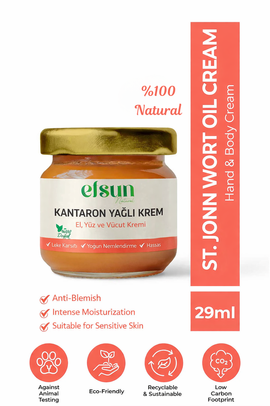 Efsun Natural Kantaron Oil Care Cream 29ml glass jar