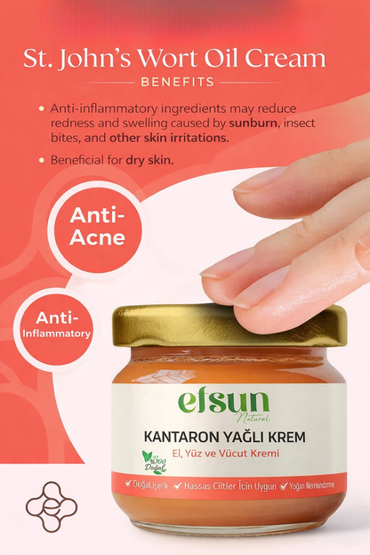 Natural beeswax skin balm with St John’s Wort oil