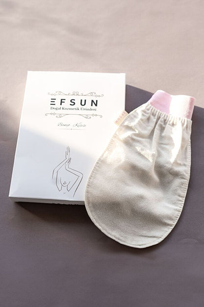 Professional Turkish bath mitt for removing dead skin and improving circulation
